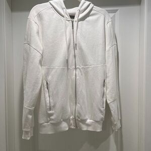 Zara Hoodie, mens medium, white